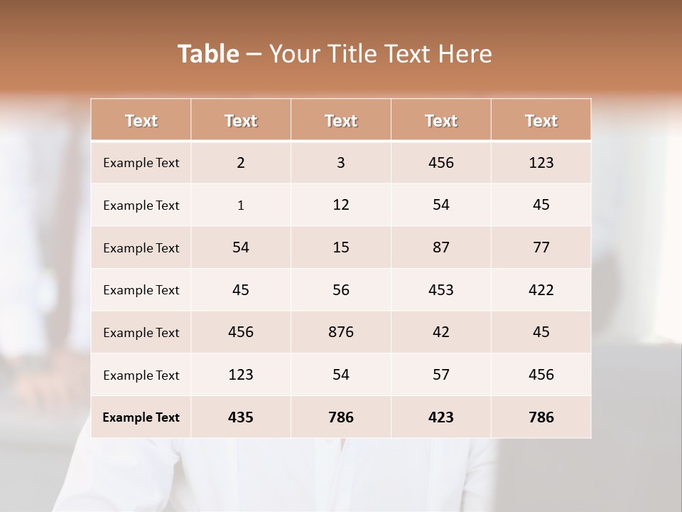 Looking Model Successful PowerPoint Template