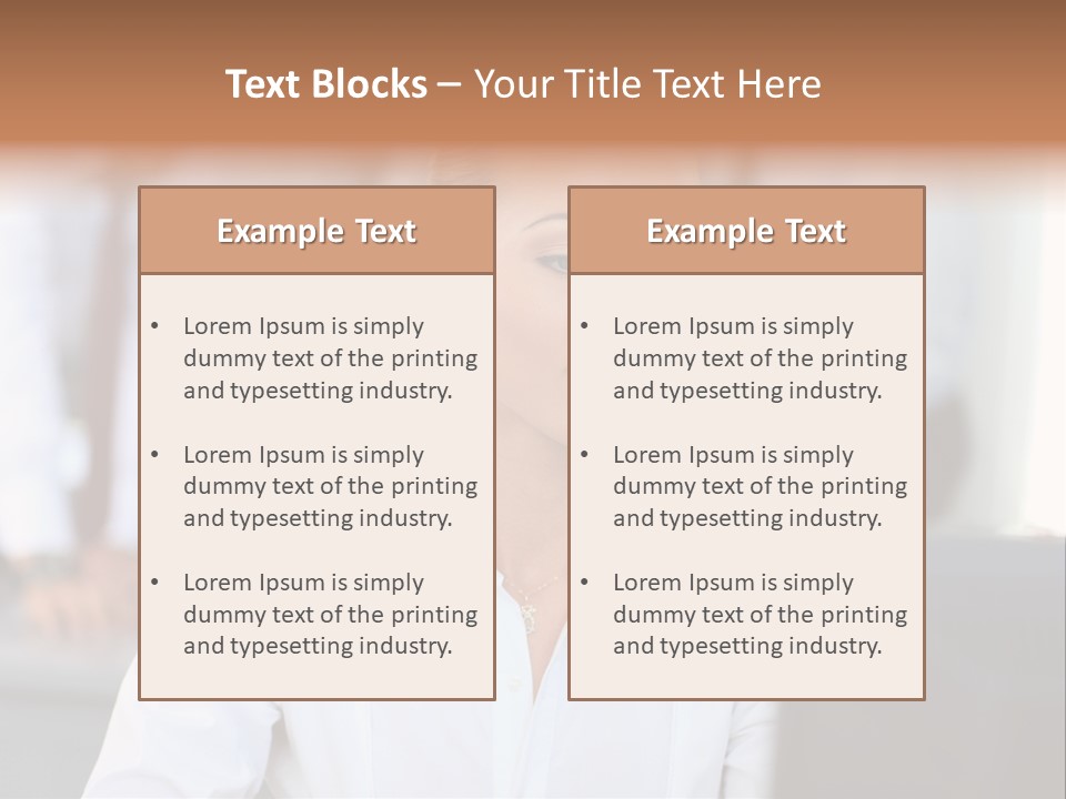 Looking Model Successful PowerPoint Template
