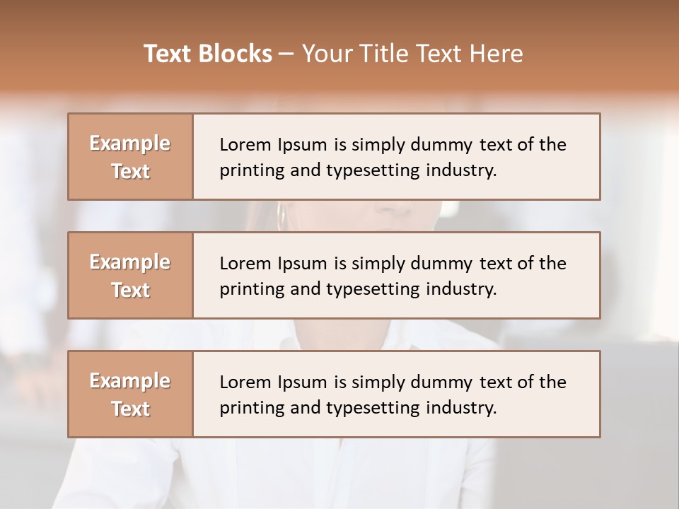 Looking Model Successful PowerPoint Template