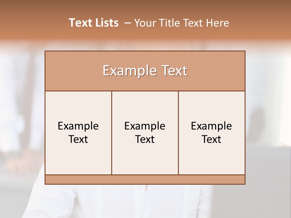 Looking Model Successful PowerPoint Template