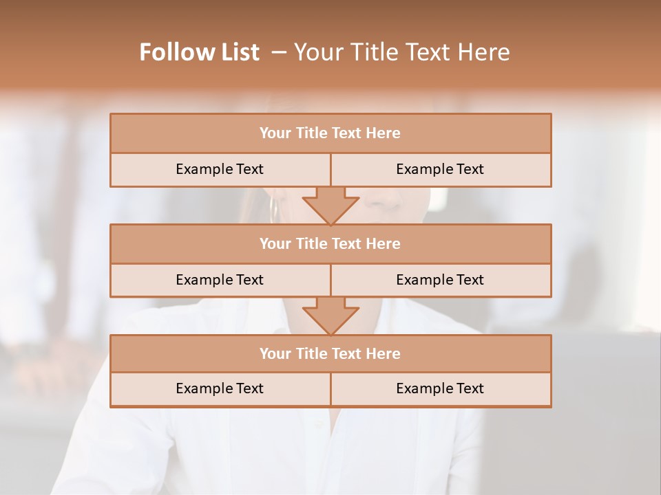 Looking Model Successful PowerPoint Template