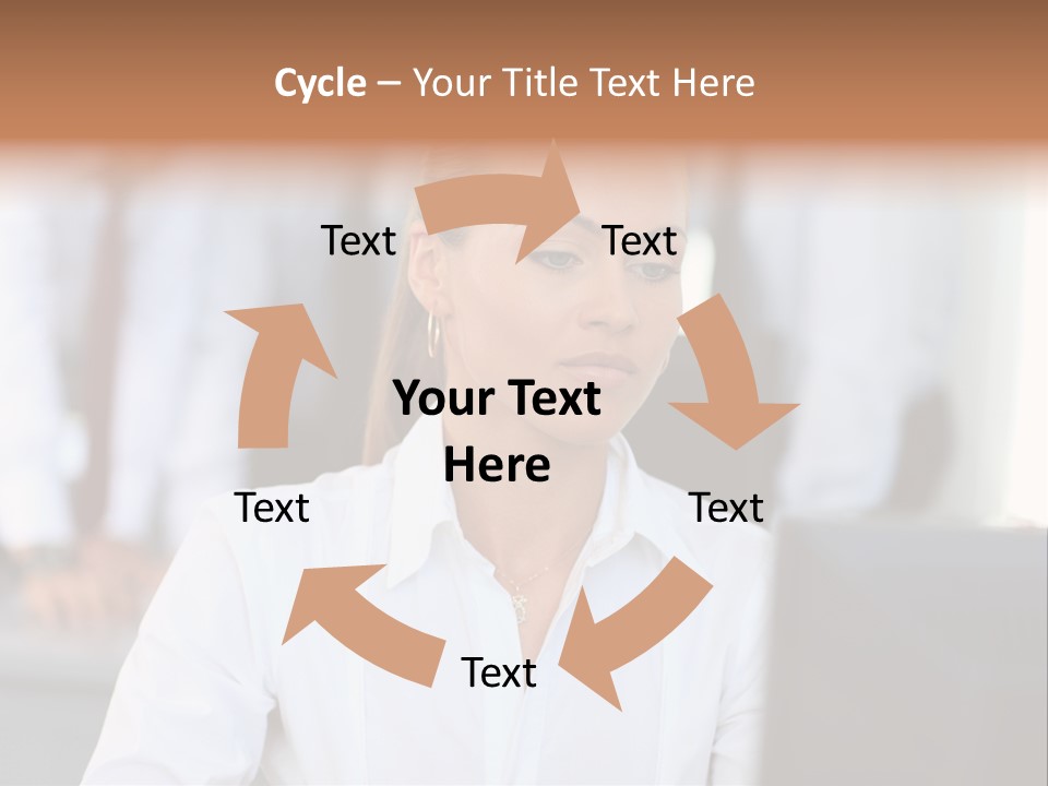 Looking Model Successful PowerPoint Template