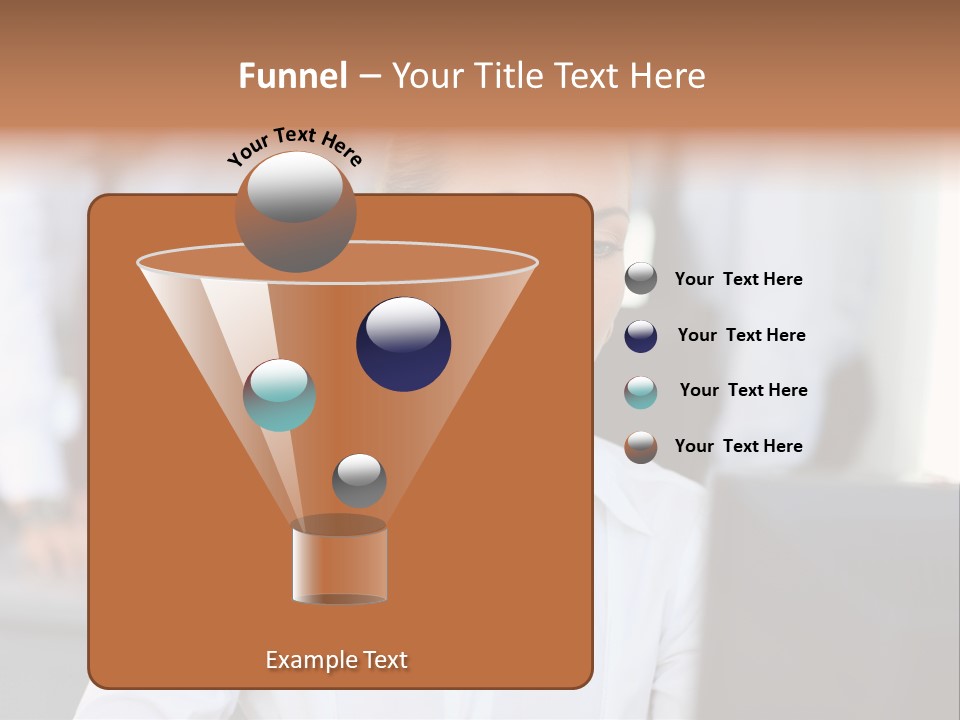 Looking Model Successful PowerPoint Template