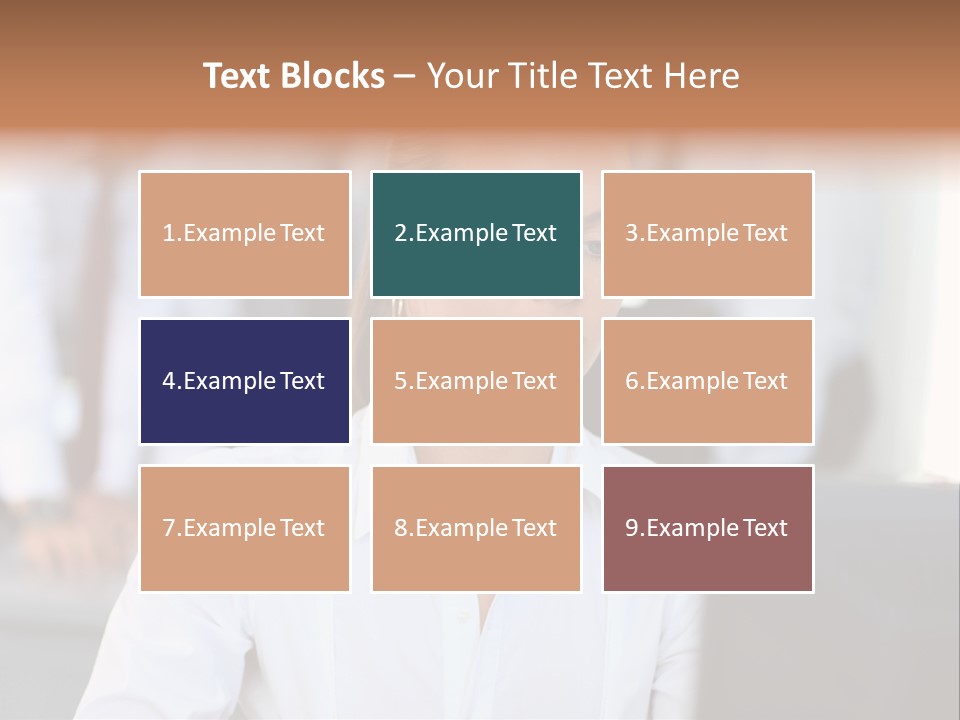 Looking Model Successful PowerPoint Template