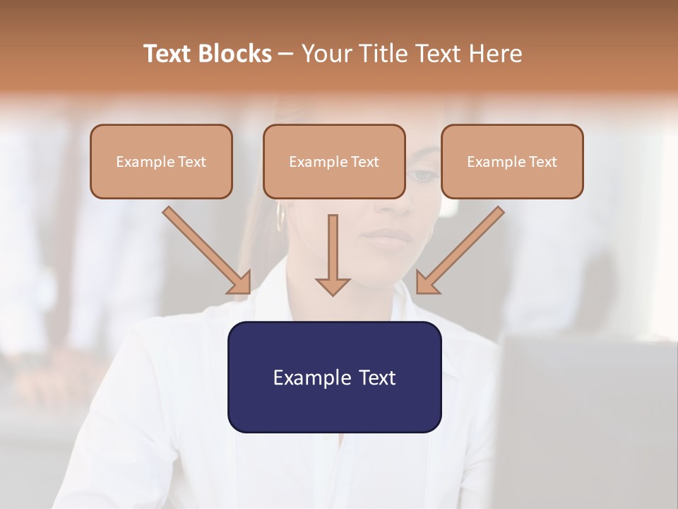 Looking Model Successful PowerPoint Template