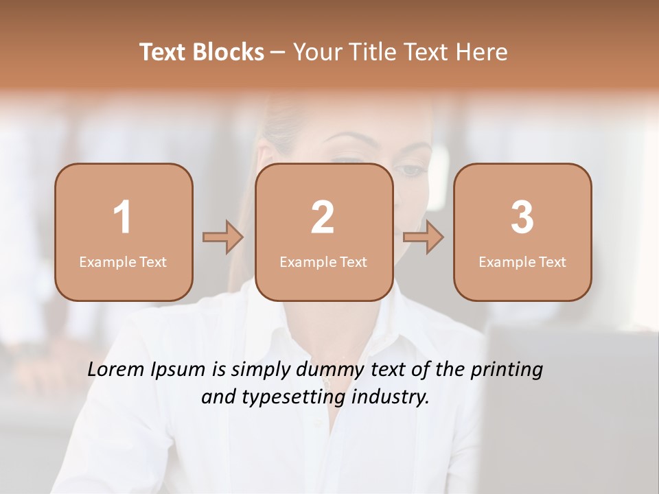 Looking Model Successful PowerPoint Template