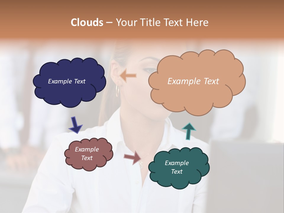 Looking Model Successful PowerPoint Template
