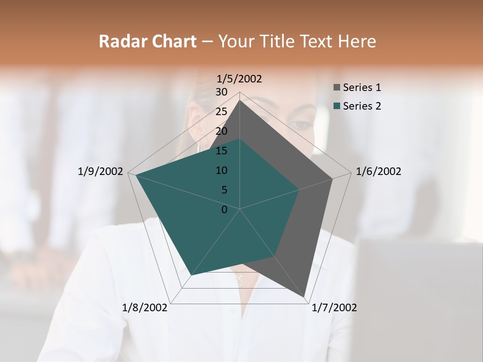 Looking Model Successful PowerPoint Template