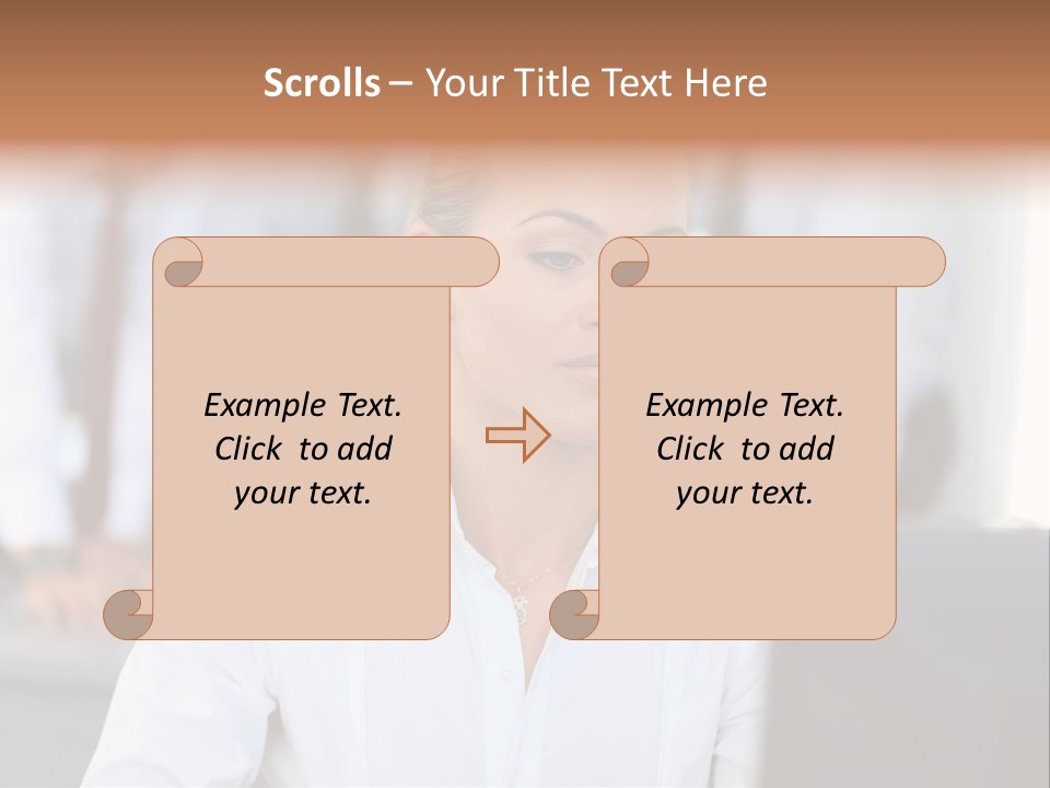 Looking Model Successful PowerPoint Template