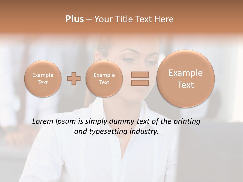 Looking Model Successful PowerPoint Template