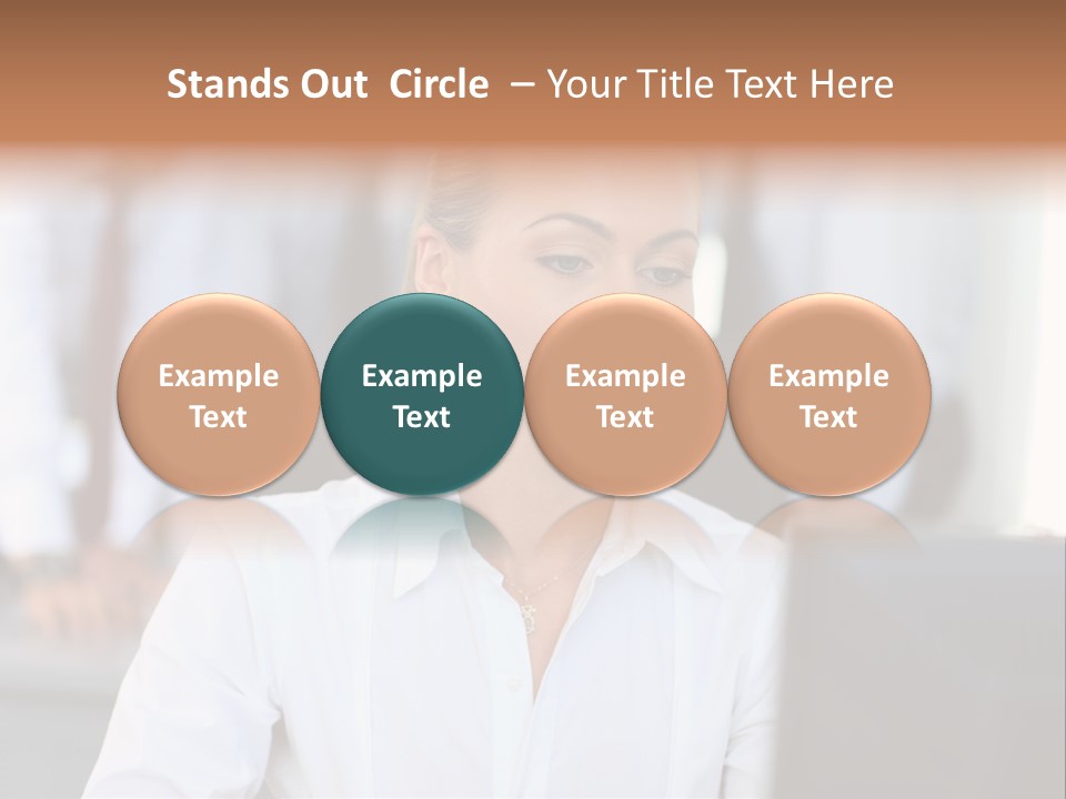 Looking Model Successful PowerPoint Template