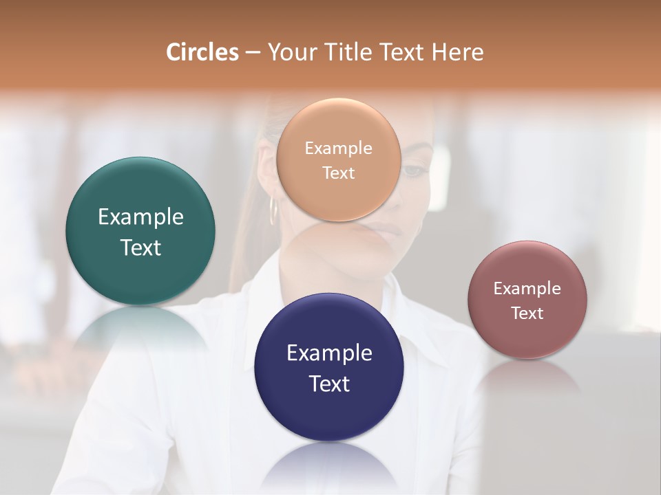 Looking Model Successful PowerPoint Template