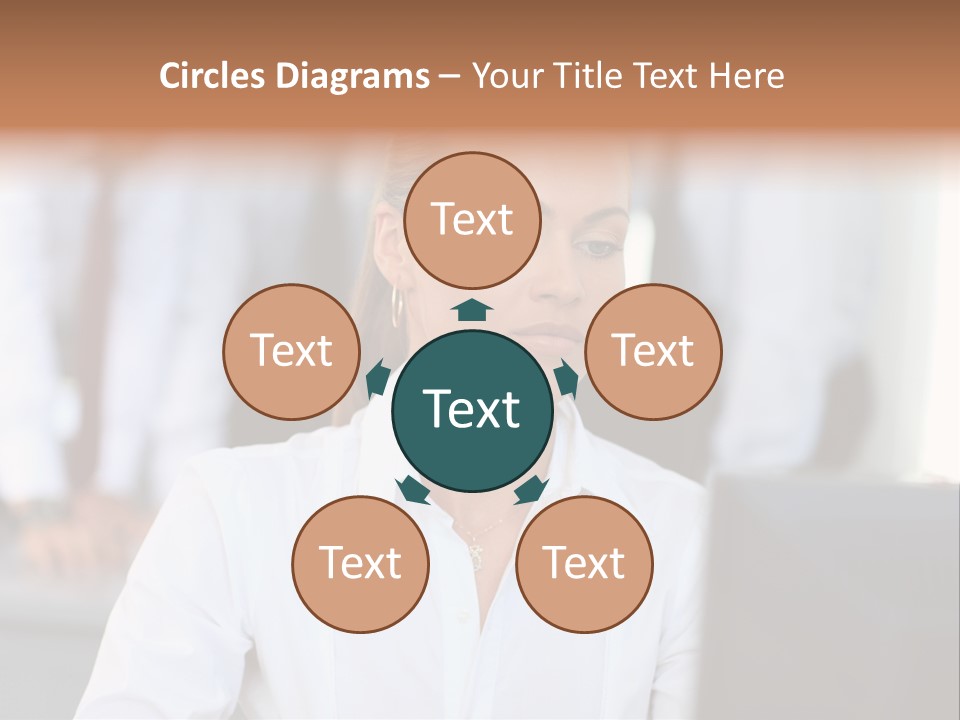 Looking Model Successful PowerPoint Template
