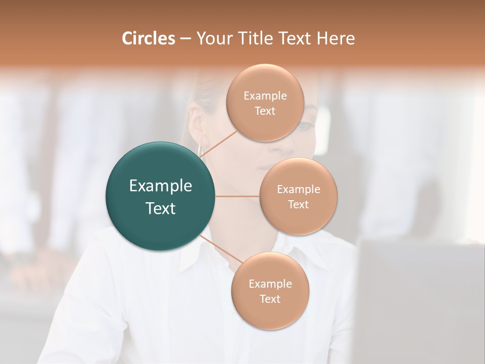 Looking Model Successful PowerPoint Template