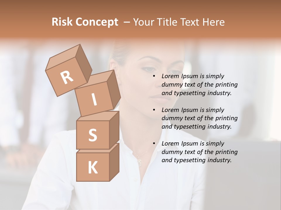 Looking Model Successful PowerPoint Template