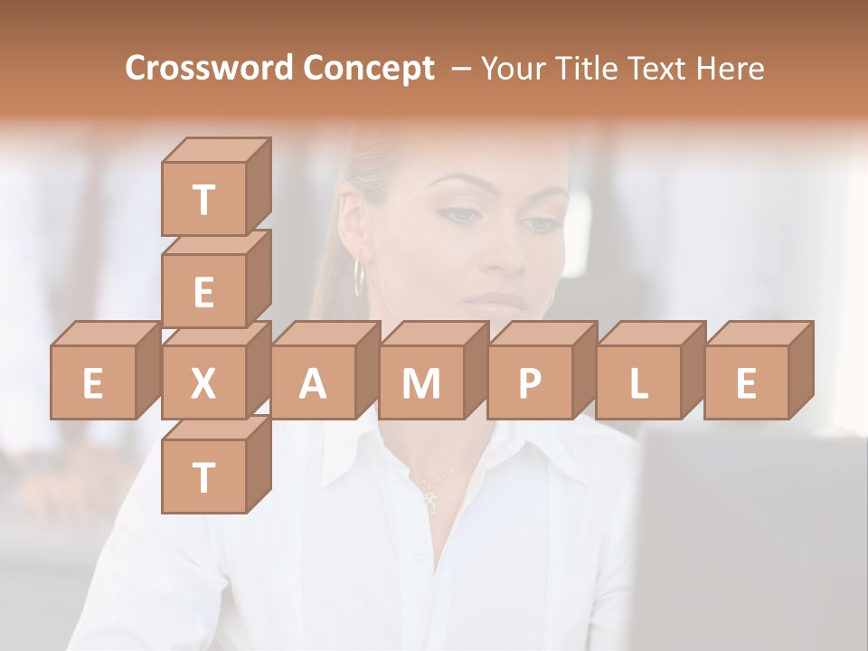 Looking Model Successful PowerPoint Template