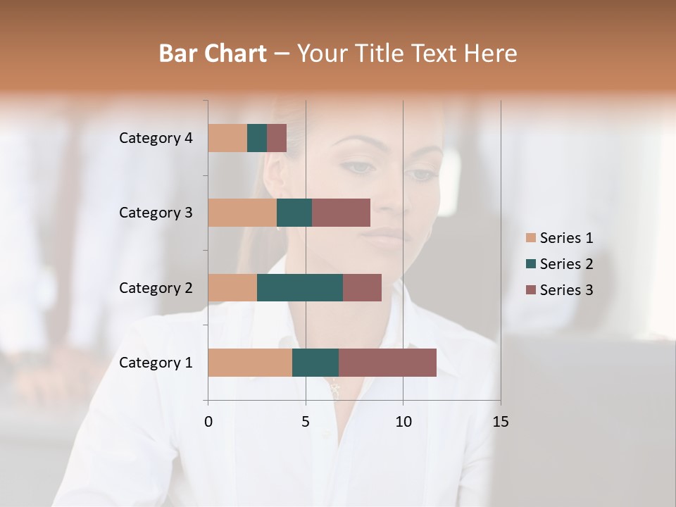 Looking Model Successful PowerPoint Template