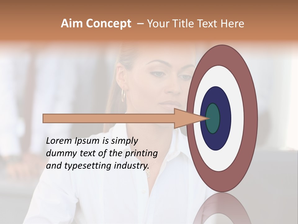 Looking Model Successful PowerPoint Template