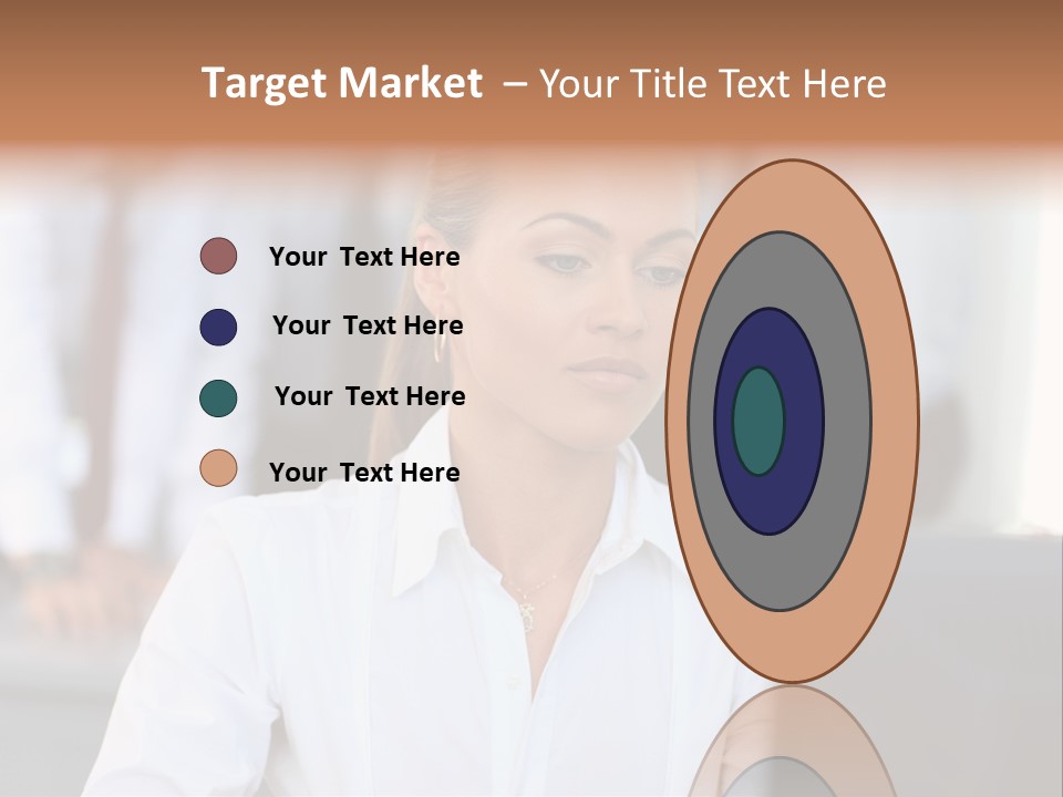 Looking Model Successful PowerPoint Template