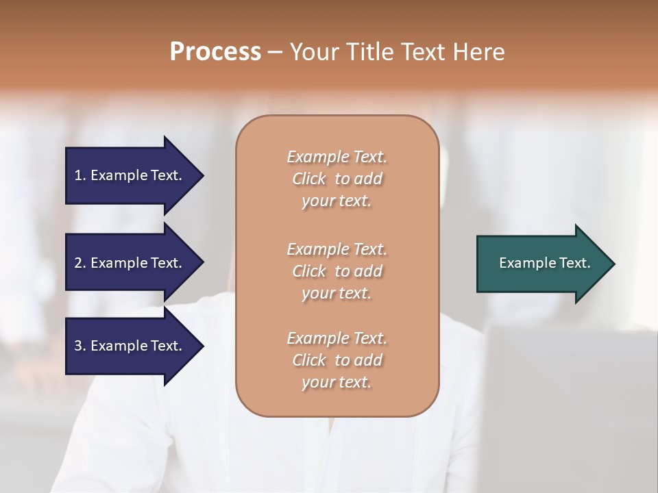 Looking Model Successful PowerPoint Template