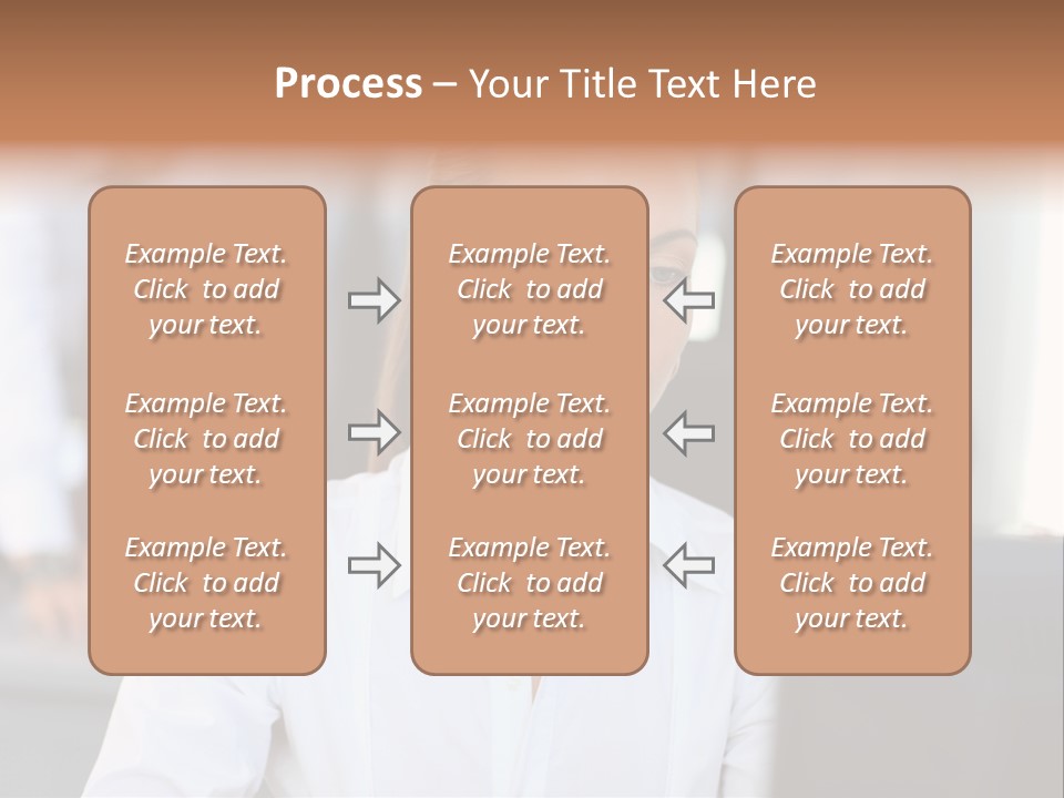 Looking Model Successful PowerPoint Template