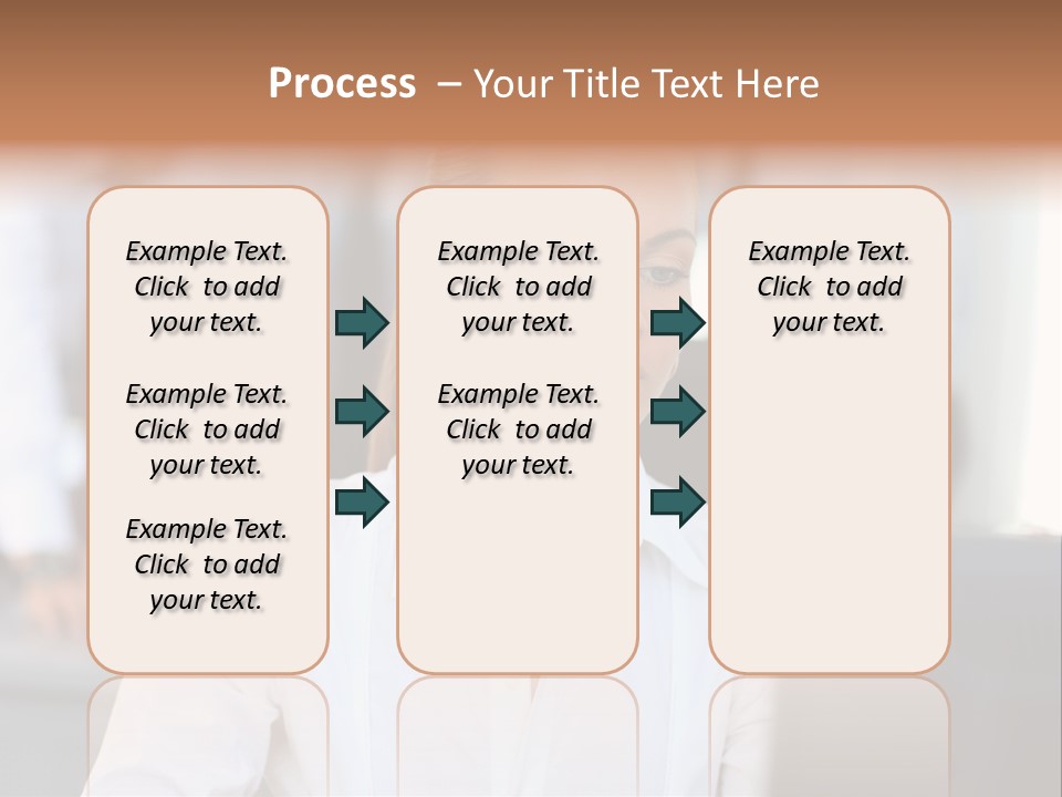 Looking Model Successful PowerPoint Template