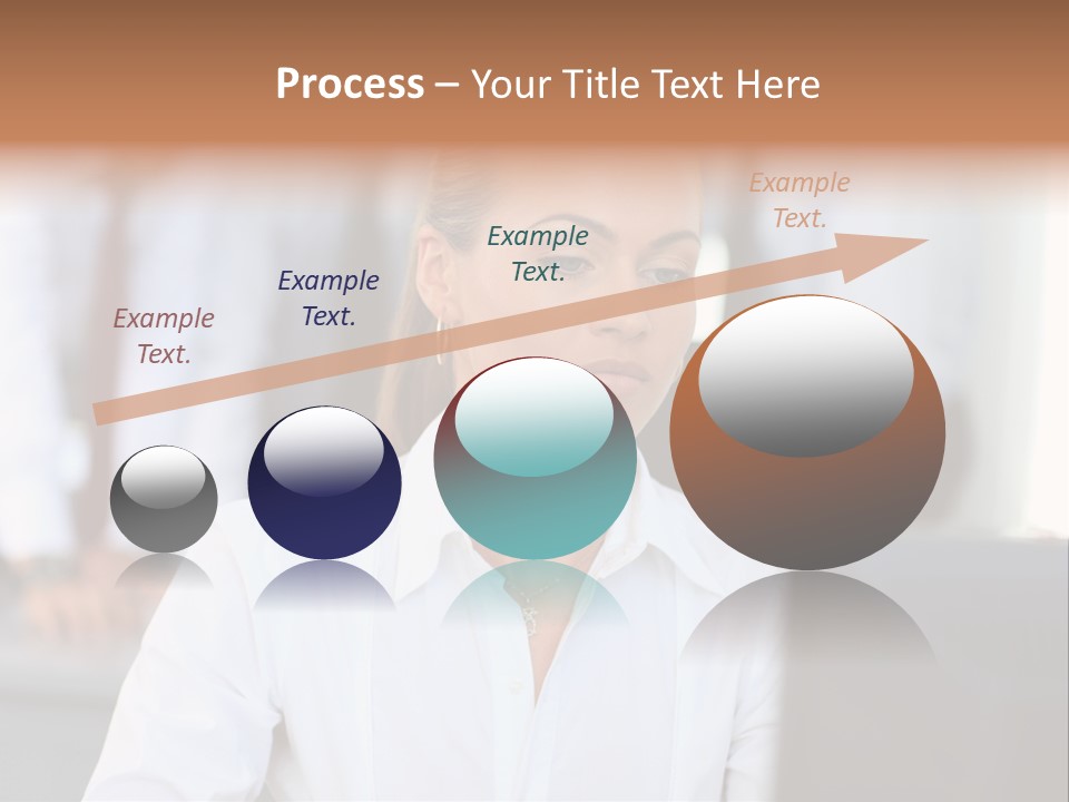 Looking Model Successful PowerPoint Template