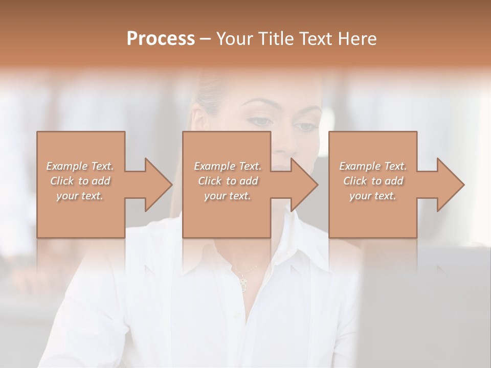 Looking Model Successful PowerPoint Template