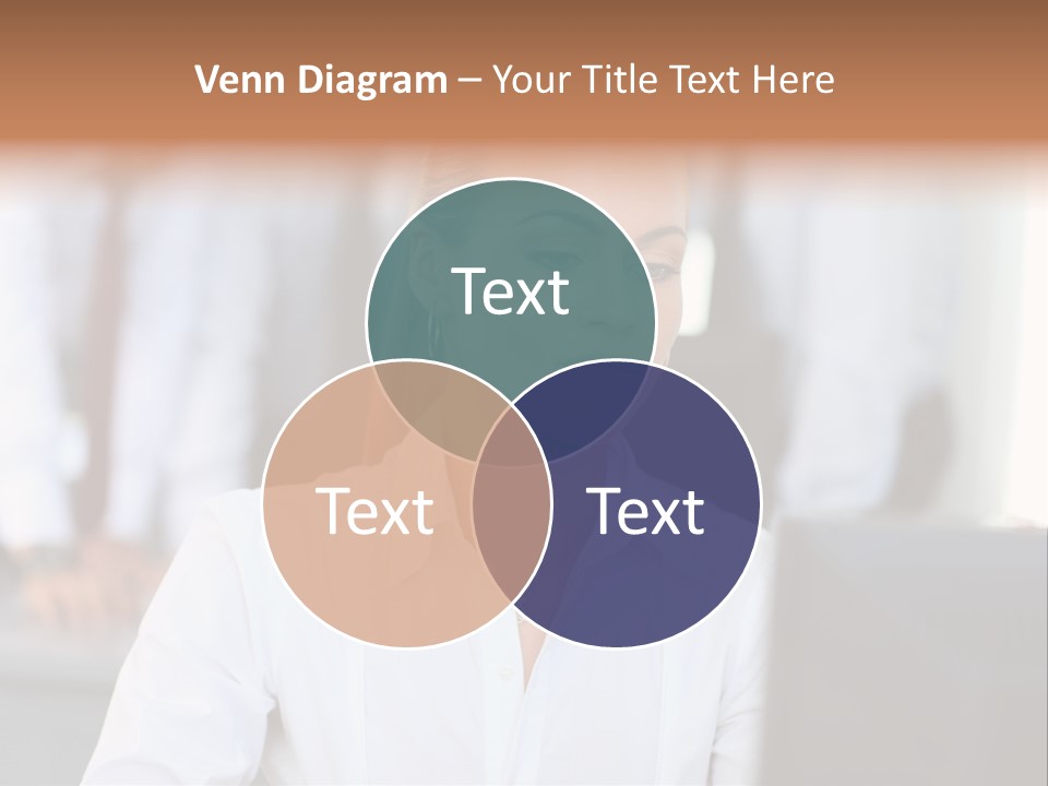 Looking Model Successful PowerPoint Template
