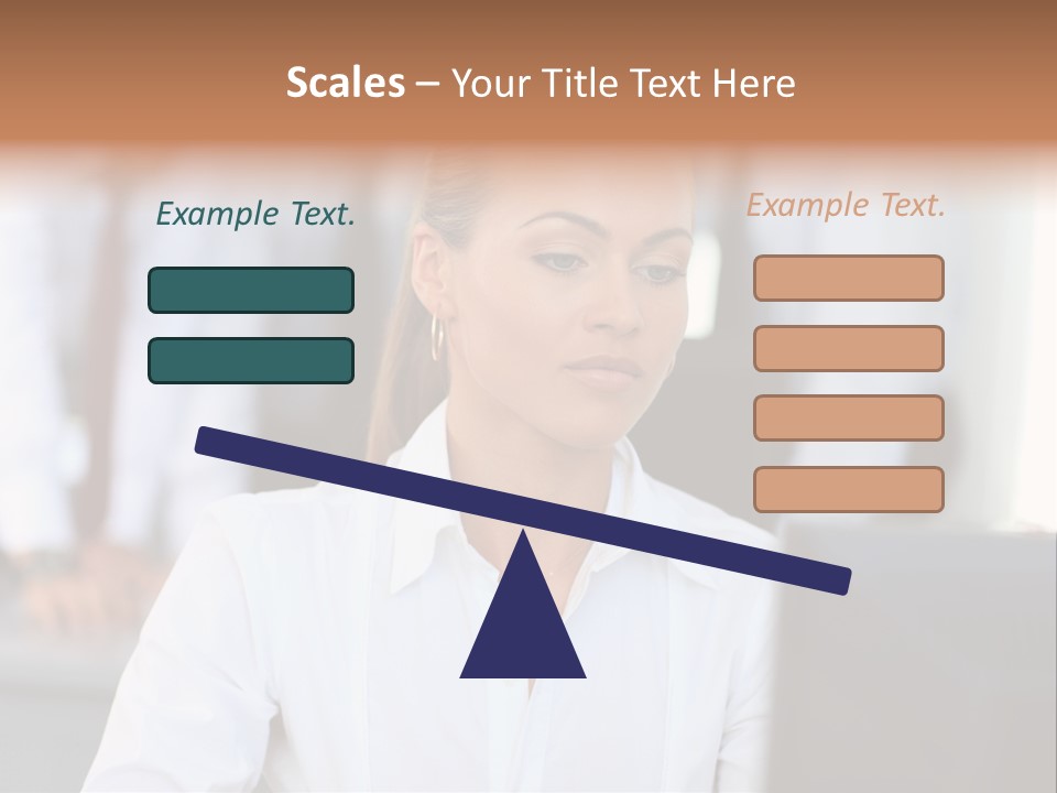 Looking Model Successful PowerPoint Template