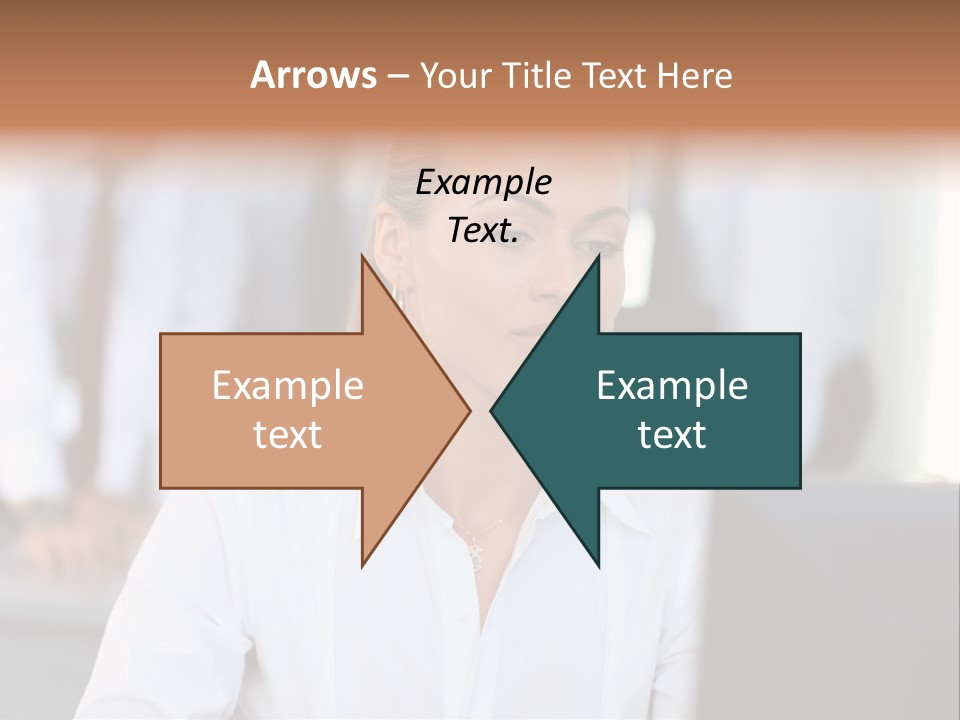 Looking Model Successful PowerPoint Template