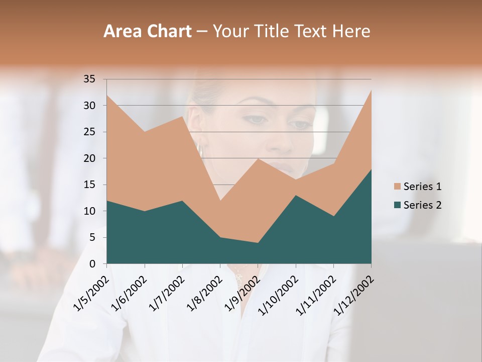 Looking Model Successful PowerPoint Template