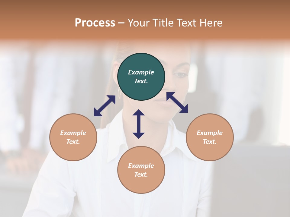 Looking Model Successful PowerPoint Template