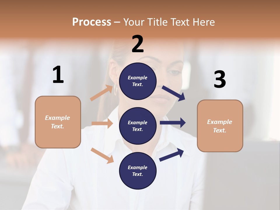 Looking Model Successful PowerPoint Template