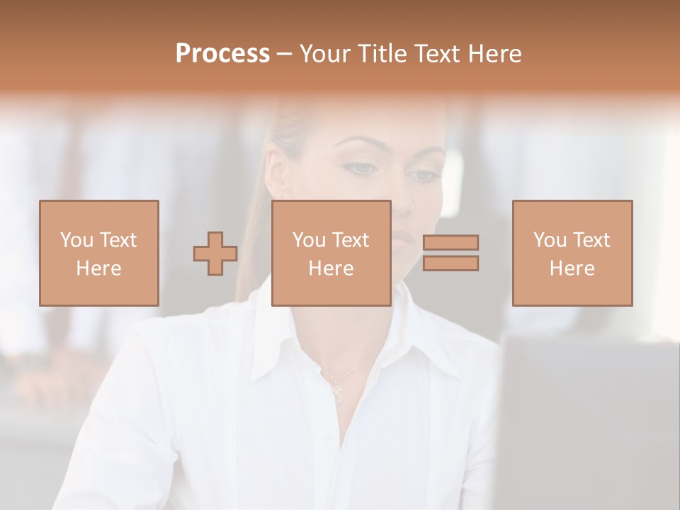 Looking Model Successful PowerPoint Template