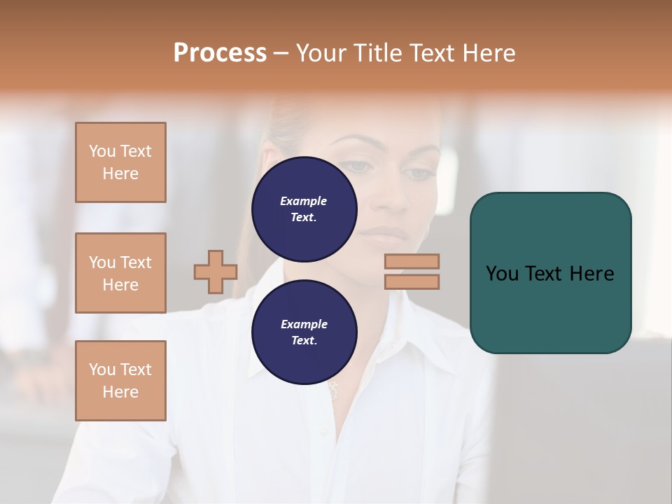 Looking Model Successful PowerPoint Template