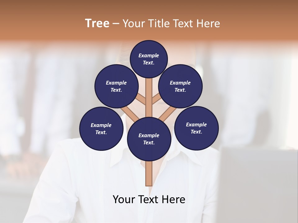 Looking Model Successful PowerPoint Template
