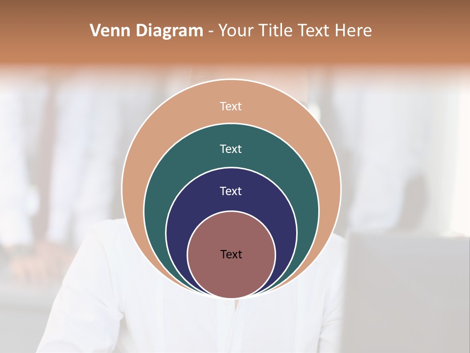 Looking Model Successful PowerPoint Template