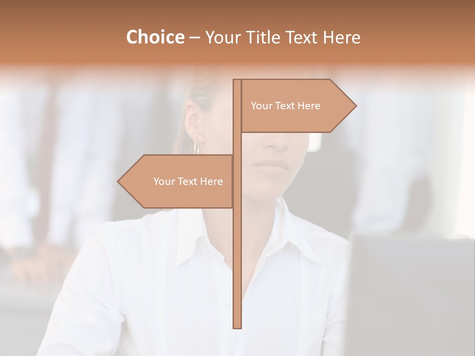 Looking Model Successful PowerPoint Template