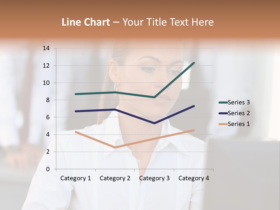 Looking Model Successful PowerPoint Template