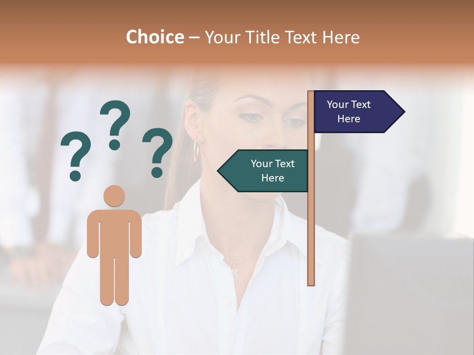 Looking Model Successful PowerPoint Template