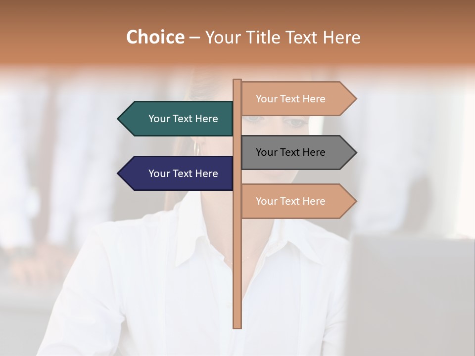 Looking Model Successful PowerPoint Template