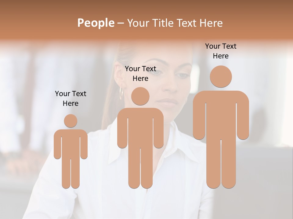 Looking Model Successful PowerPoint Template