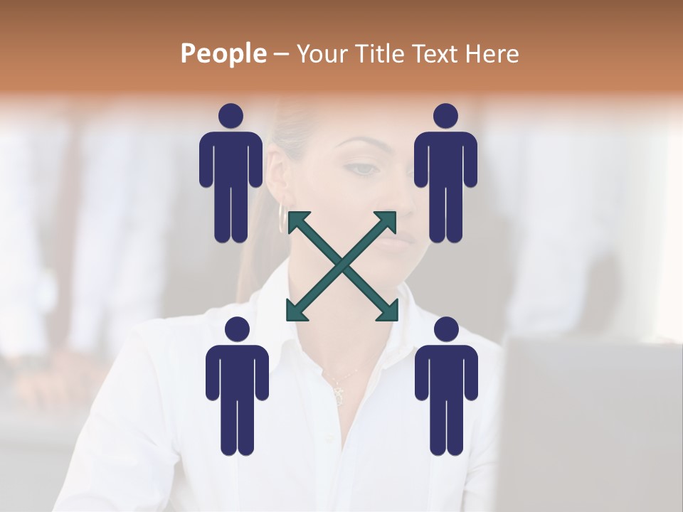 Looking Model Successful PowerPoint Template