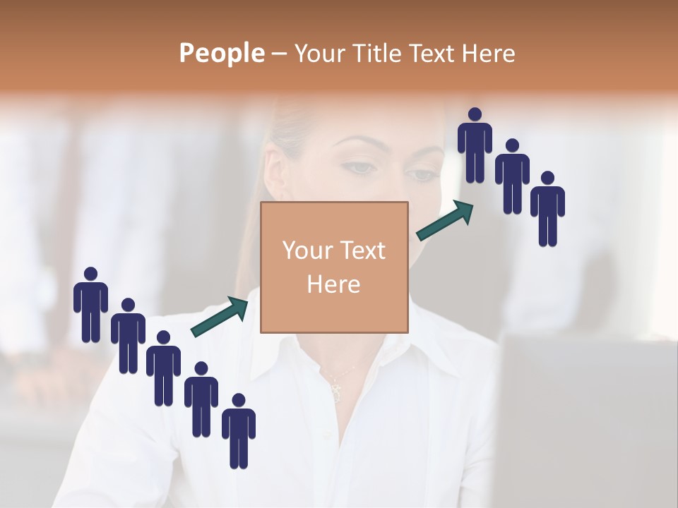 Looking Model Successful PowerPoint Template