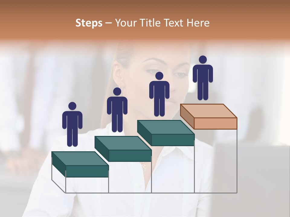 Looking Model Successful PowerPoint Template