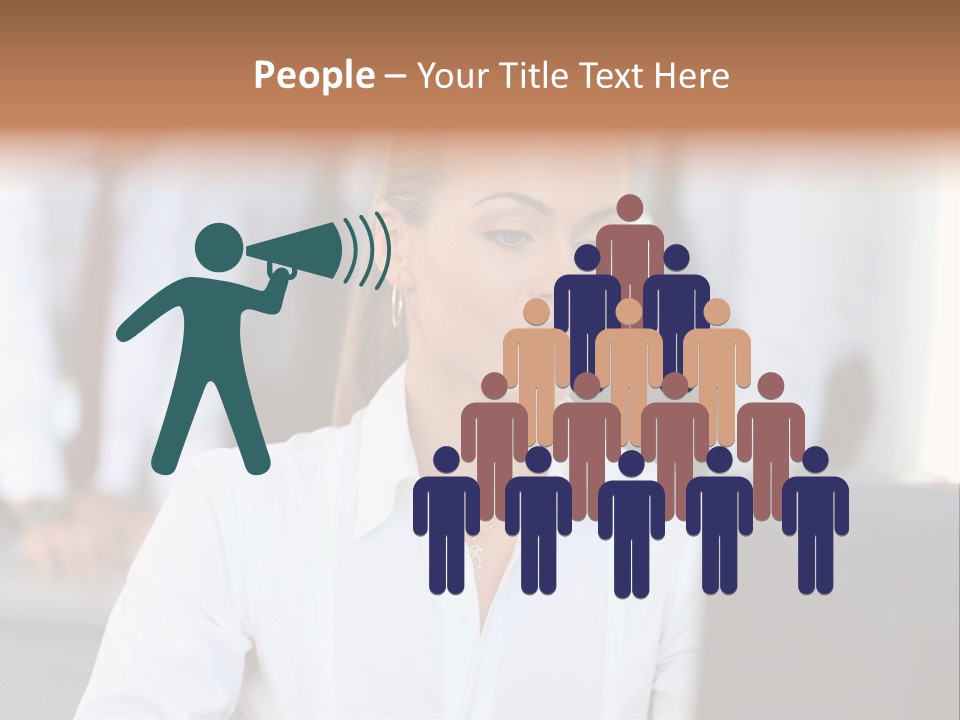 Looking Model Successful PowerPoint Template