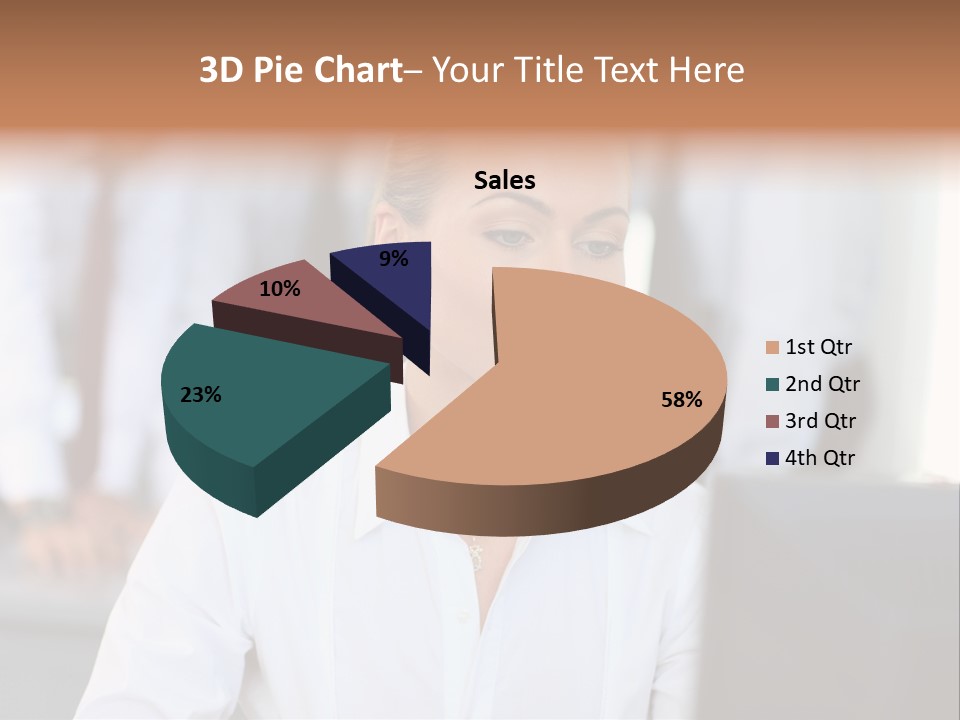 Looking Model Successful PowerPoint Template