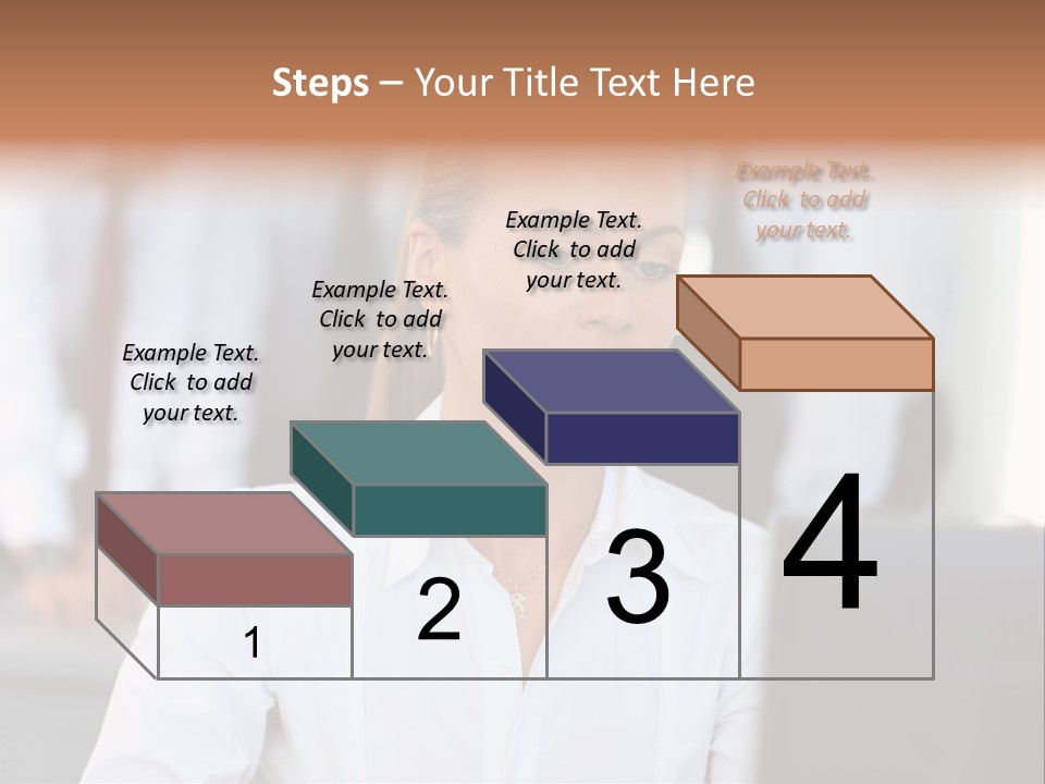Looking Model Successful PowerPoint Template