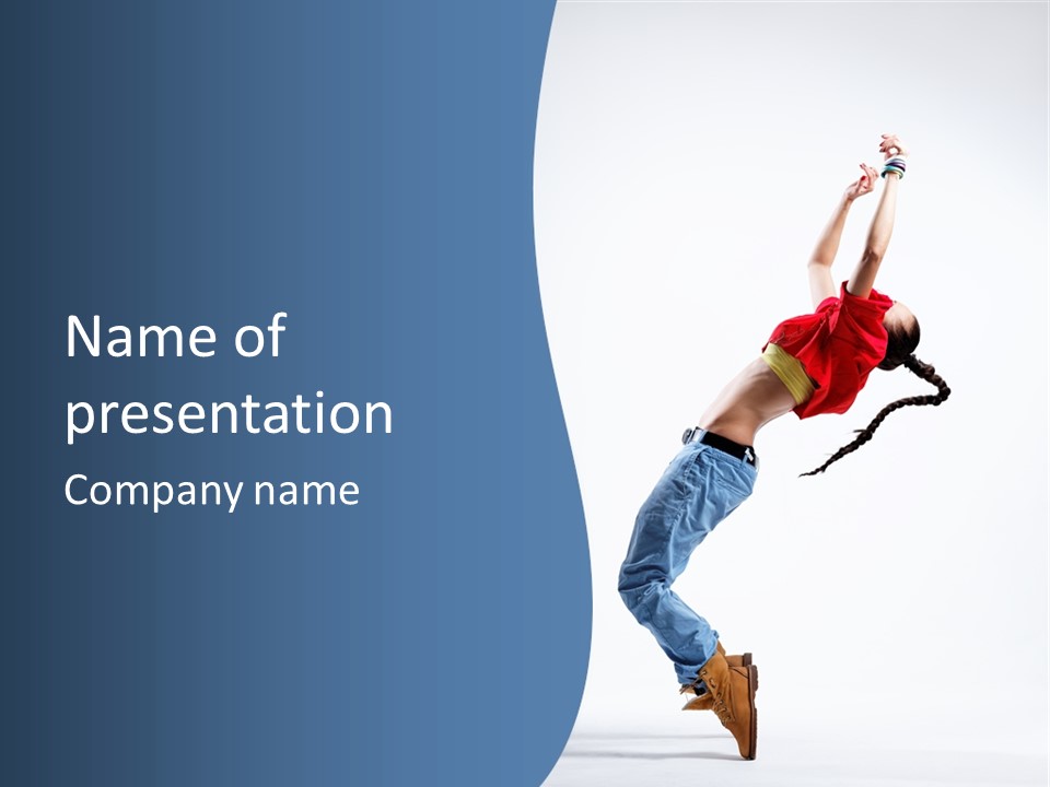 Acrobat Moving Style PowerPoint Template